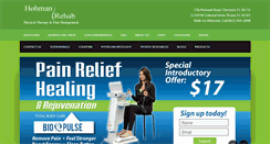 Desktop Screenshot of hohmanrehab.com