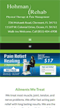 Mobile Screenshot of hohmanrehab.com